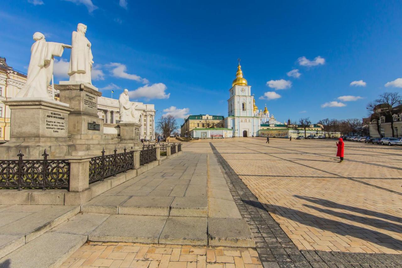 Роскошная Двухуровневая Квартира, Ул. Михайловская Kiev Exterior foto
